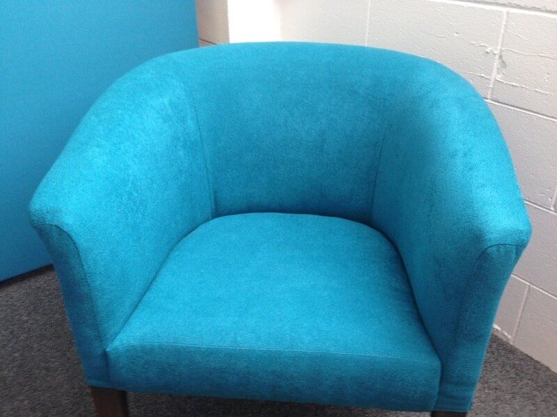 Light Blue Chair — Custom Upholstery in Gordonvale, QLD