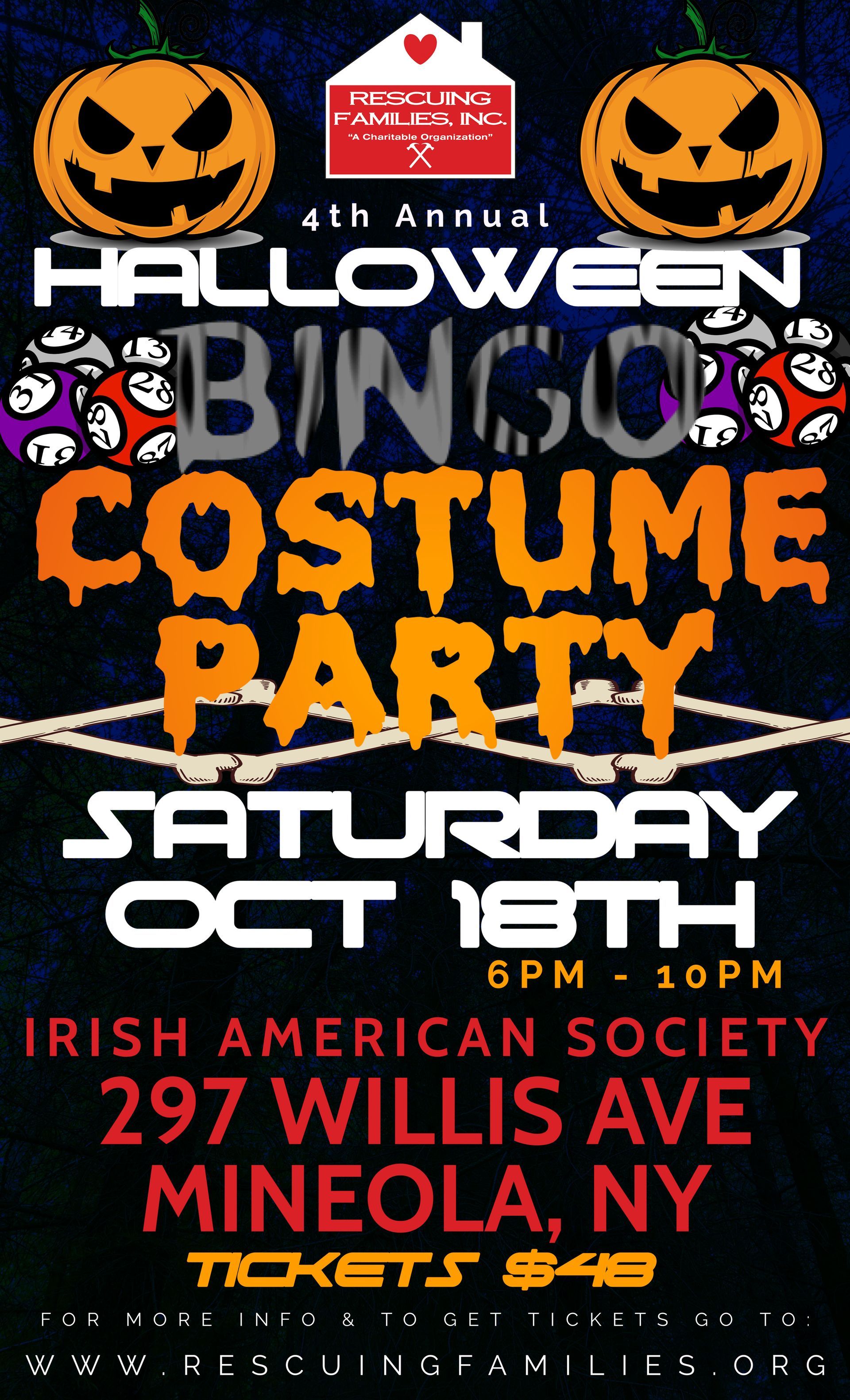 Halloween Bingo Costume Party Halloween Bingo Costume Party