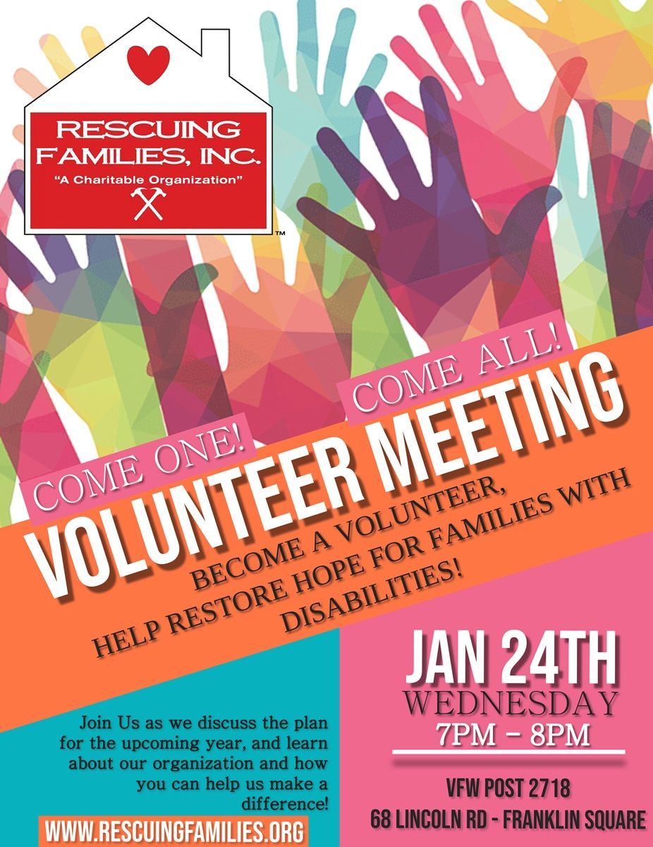 Volunteer Meeting