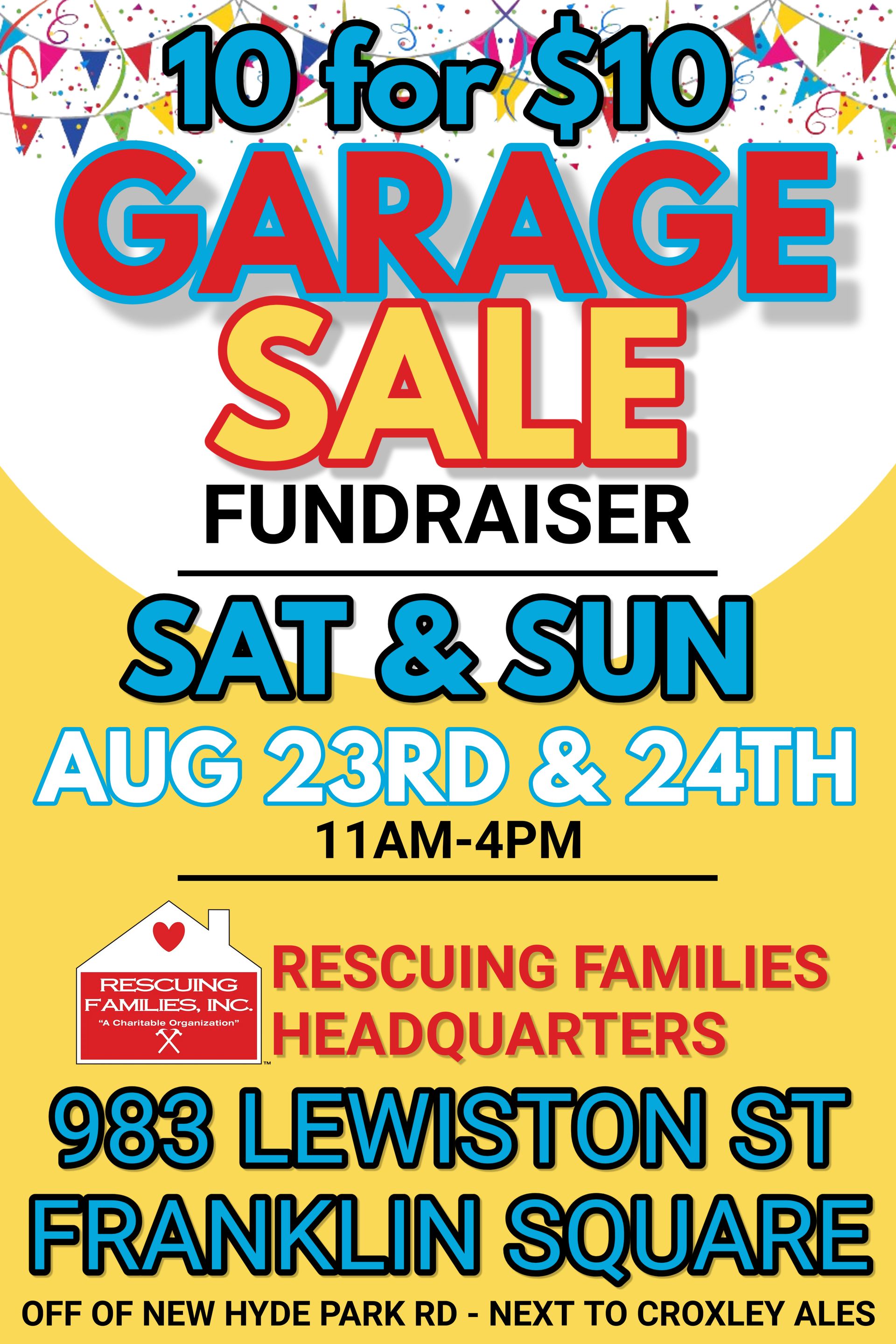 10 for $10 Garage Sale 10 for $10 Garage Sale