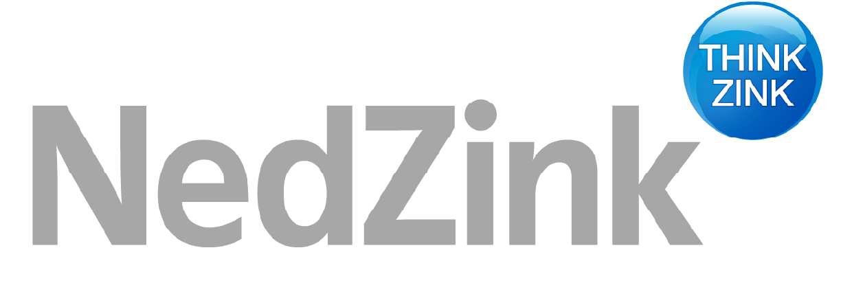NedZink logo with a blue circular