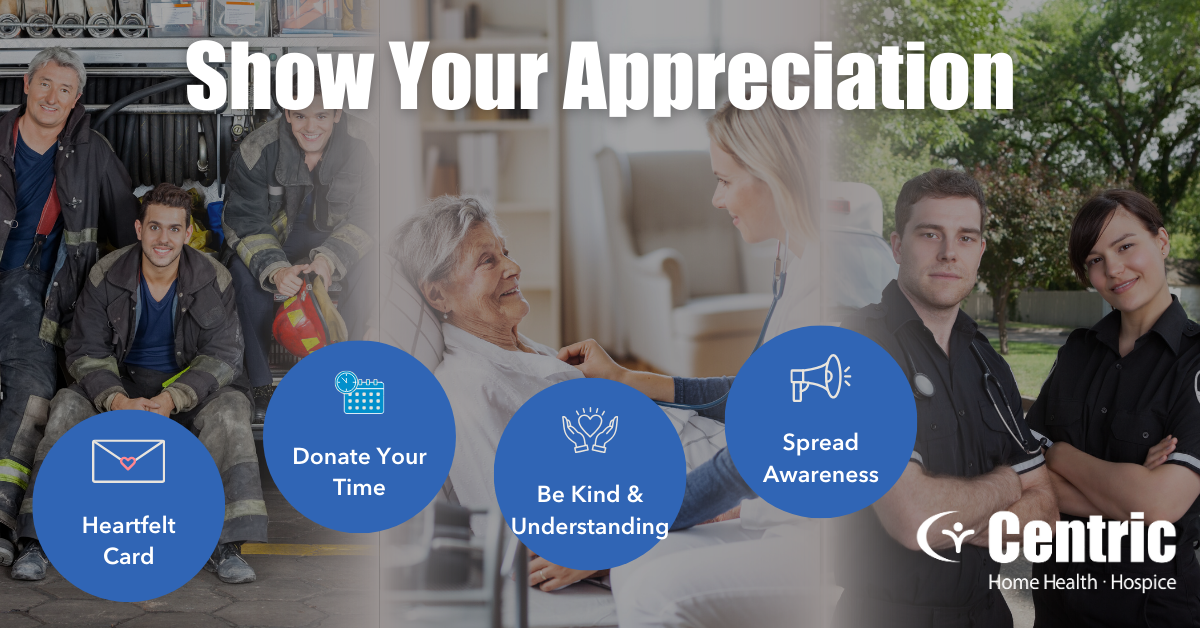 image showing how you can show your appreciation to first responders