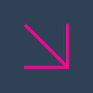 Magenta arrow pointing down and right on a dark blue background.