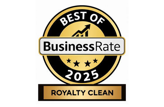 Award certificate for JZ Royalty Cleaning Services, 2025 winner, Best Commercial Cleaning Service, Susan City, California