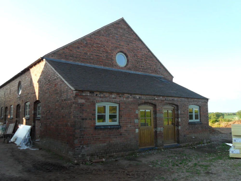 Building with triangular design