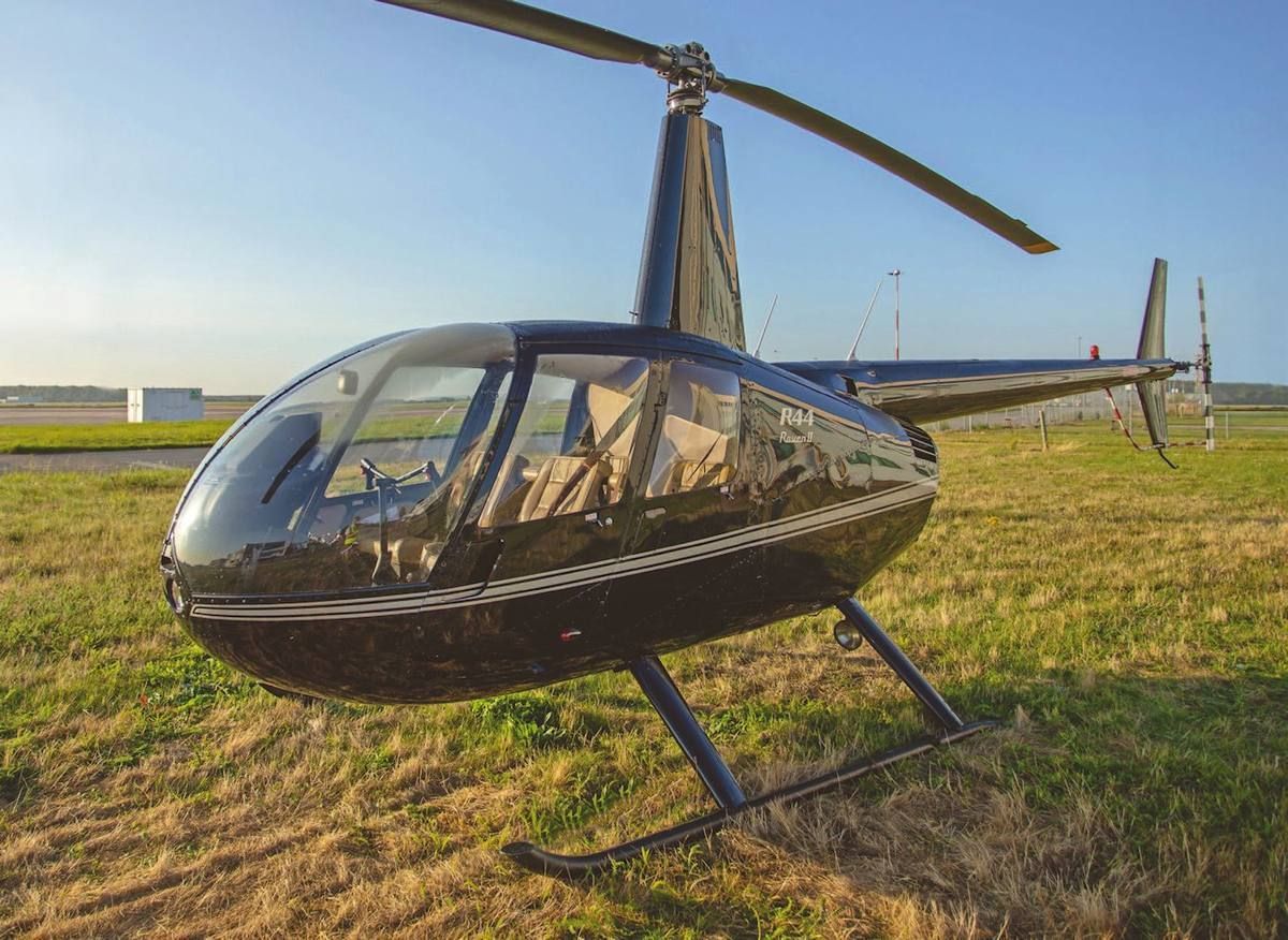 AFC Robinson R44 Raven II on the ground