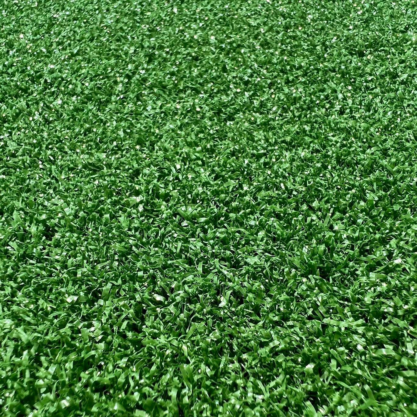 Las Vegas Event Flooring artificial turf samples showing the Malibu Turf selection in the green color.