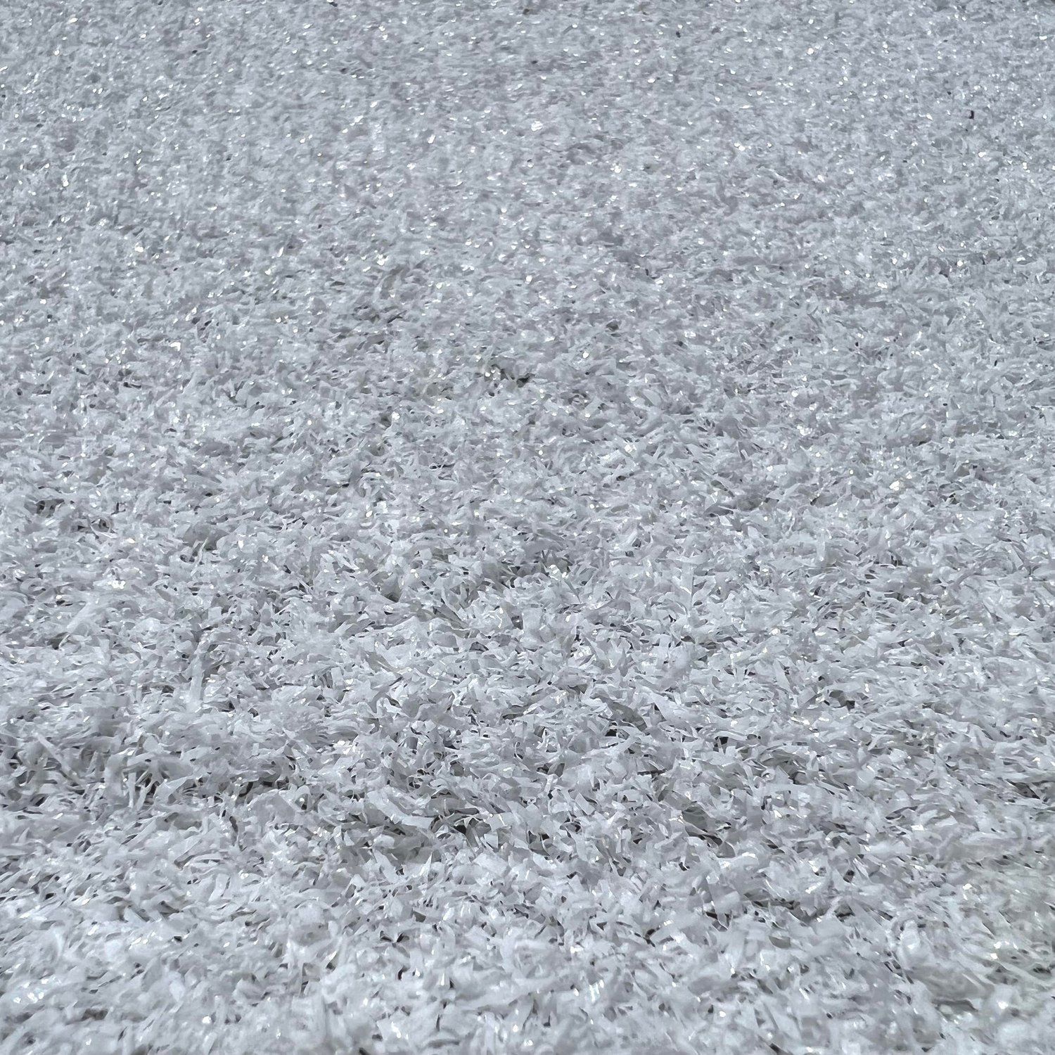 Las Vegas Event Flooring artificial turf samples showing the Malibu Turf selection in the snow color.