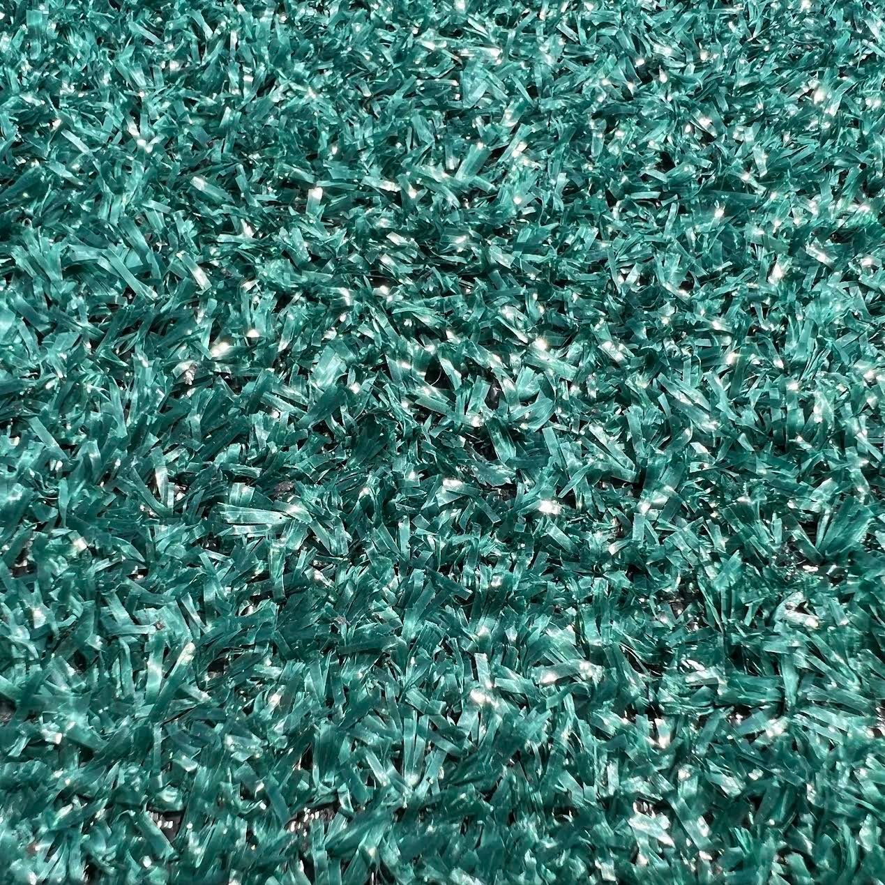 Las Vegas Event Flooring artificial turf samples showing the Show Turf selection in the emerald color.