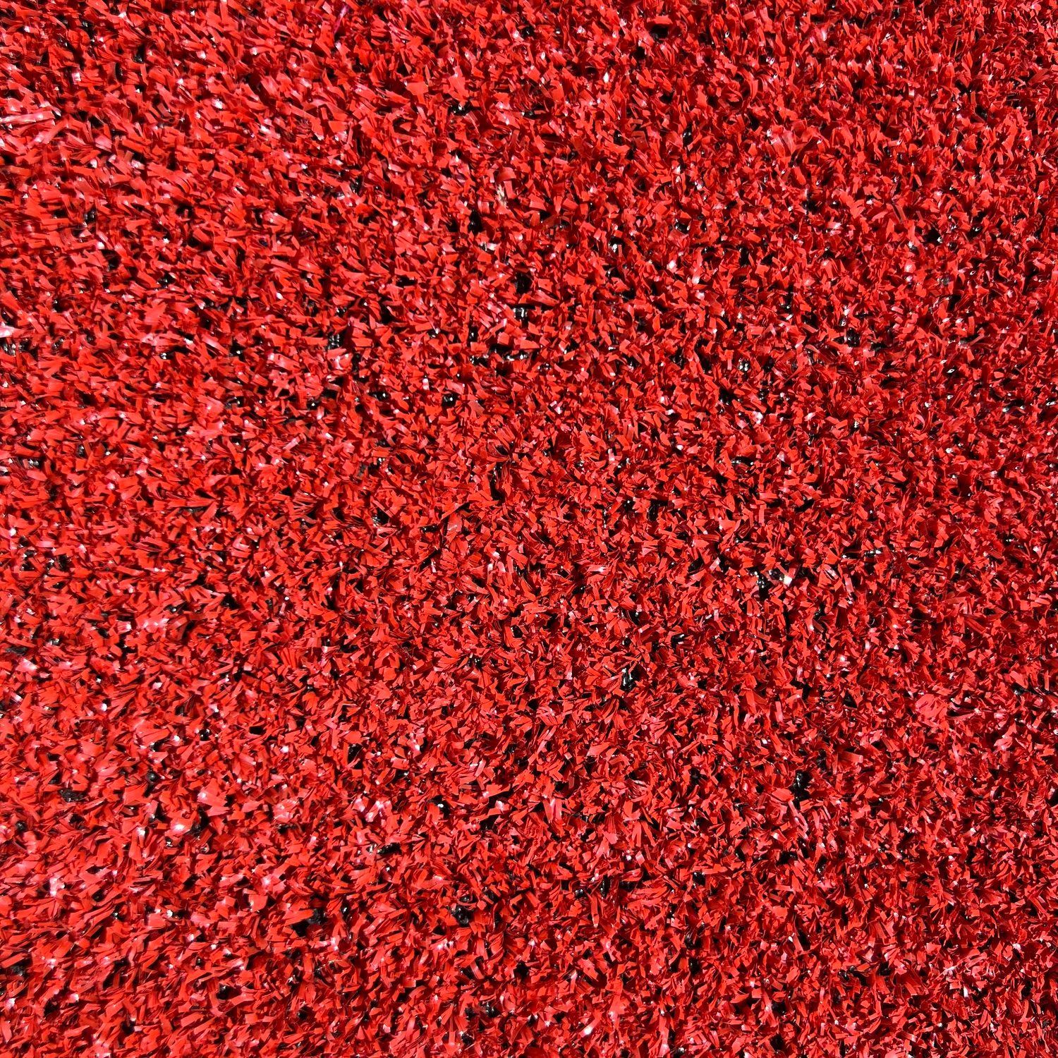 Las Vegas Event Flooring artificial turf samples showing the Show Turf selection in the red color.