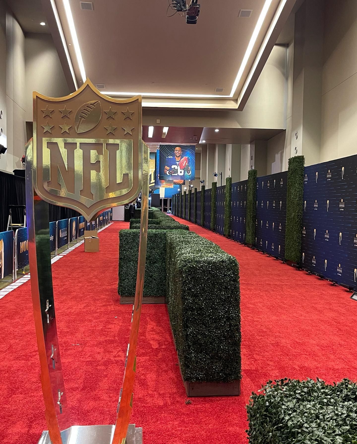 Las Vegas Event Flooring portfolio example showing event area for NFL.