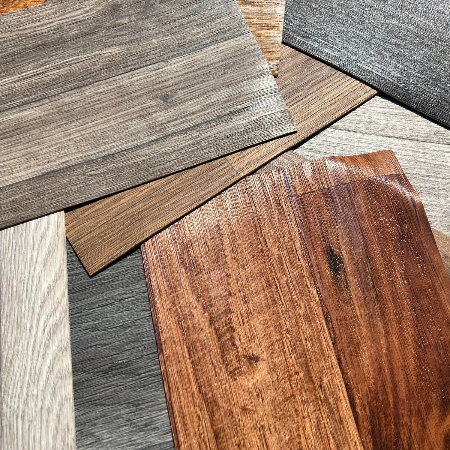 Las Vegas Event Flooring vinyl flooring samples showing the Rolled Vinyl selections.