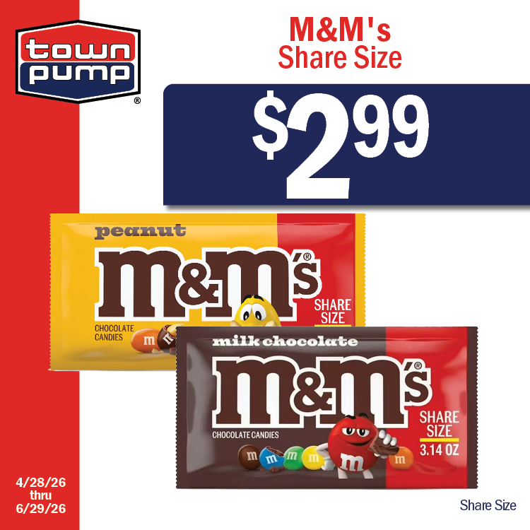 M&M's
$2.99
Share Size
4/28/2026 thru 6/29/2026
