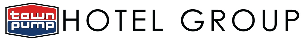 Town Pump Hotel Group logo horizontal with black text