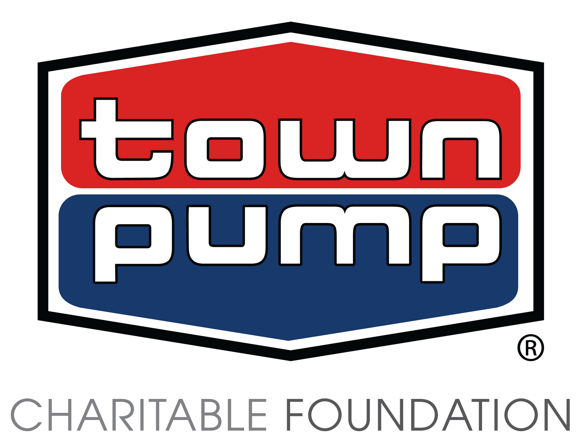 Town Pump Charitable Foundation logo for use on a light background