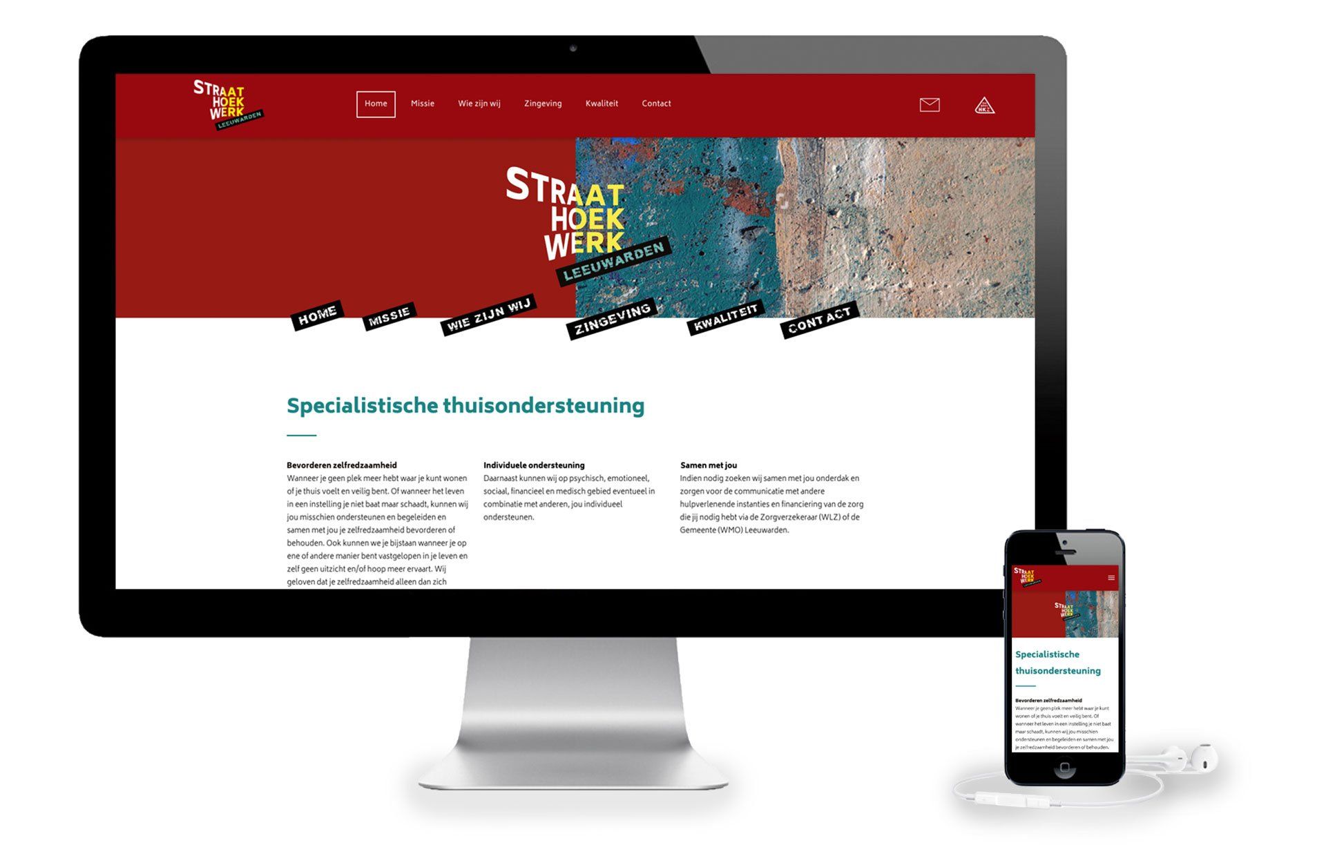 Website Straathoekwerk Leeuwarden