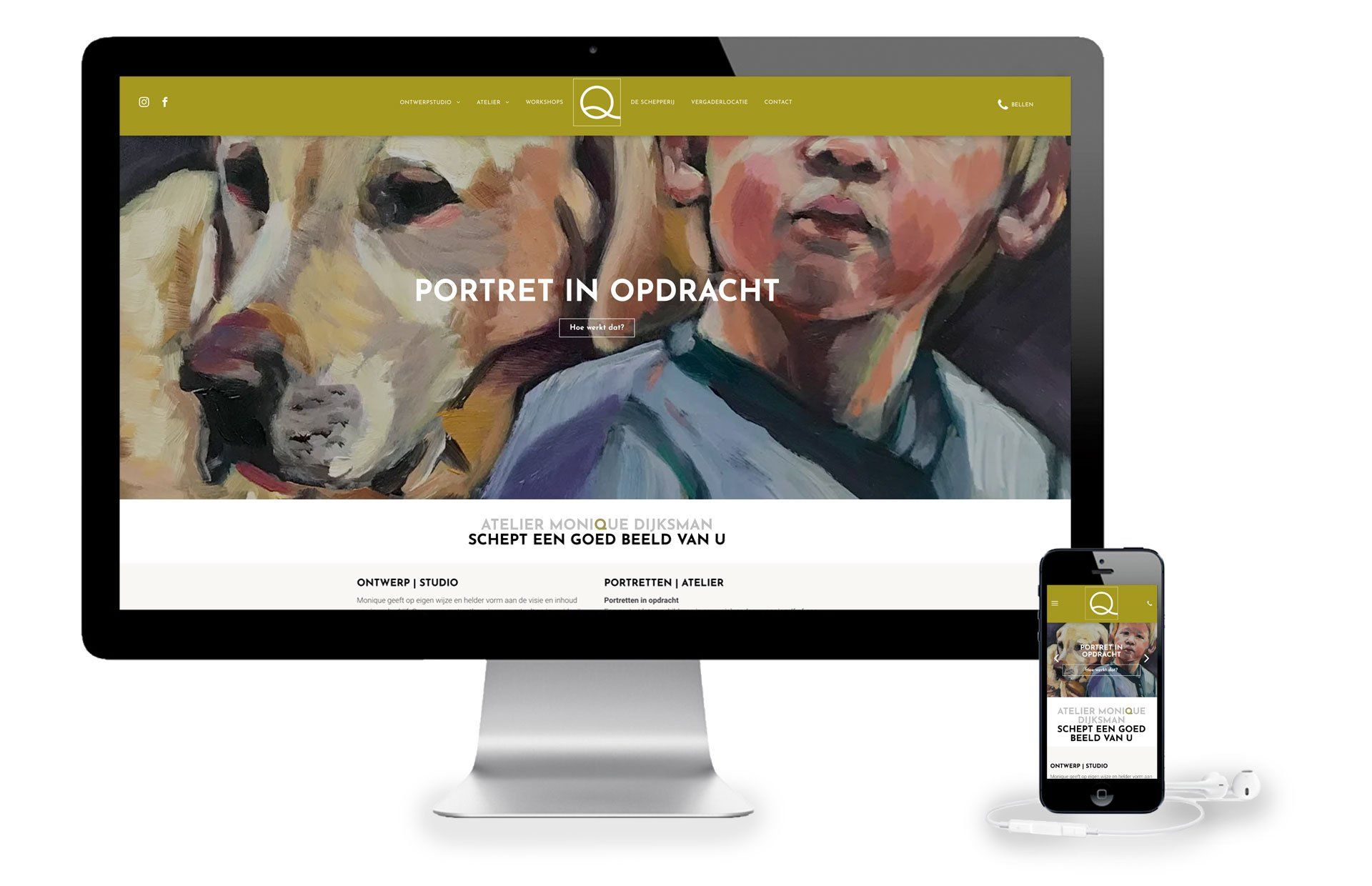 Website Atelier Monique Dijksman