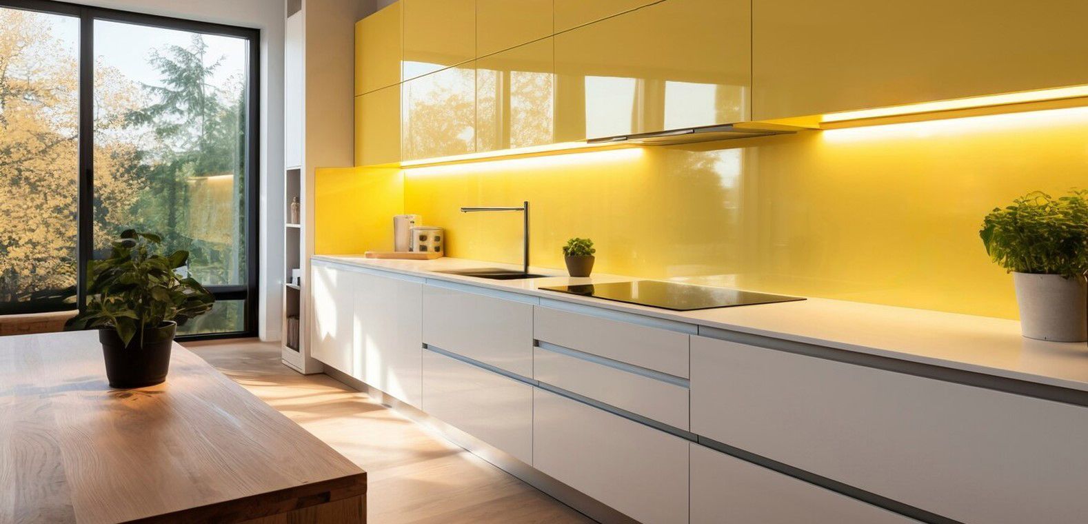 Yellow Themed Kitchen