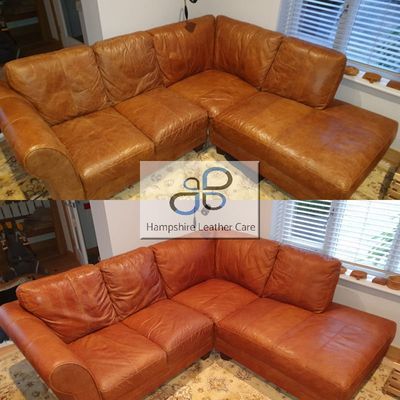 Leather Cleaning And Restoration, Aniline Leather Sofa Cleaning