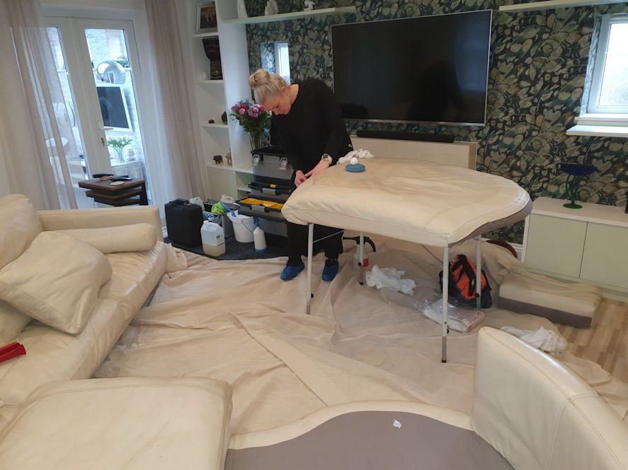 Leather cleaning and restoration