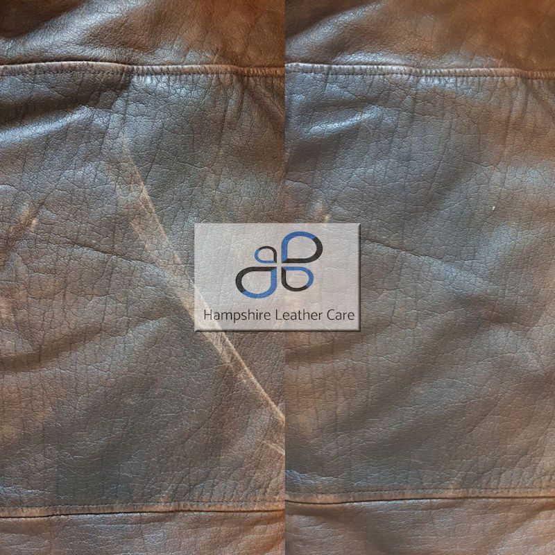 Two tone Leather repair Eastleigh