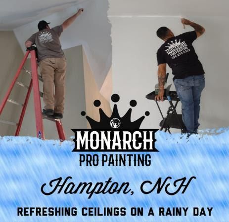 Monarch pro painting hampton nh refreshing ceilings on a rainy day