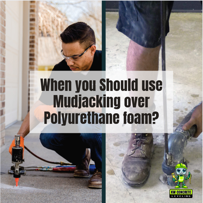 When you should use Mudjacking over Polyurethane foam?
