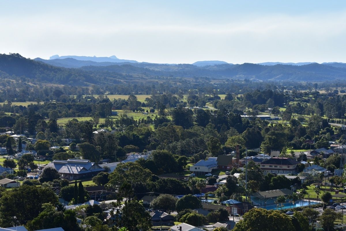 An Aerial View Of A City With Mountains In The Background — Ballina Demolitions In Kyogle, NSW