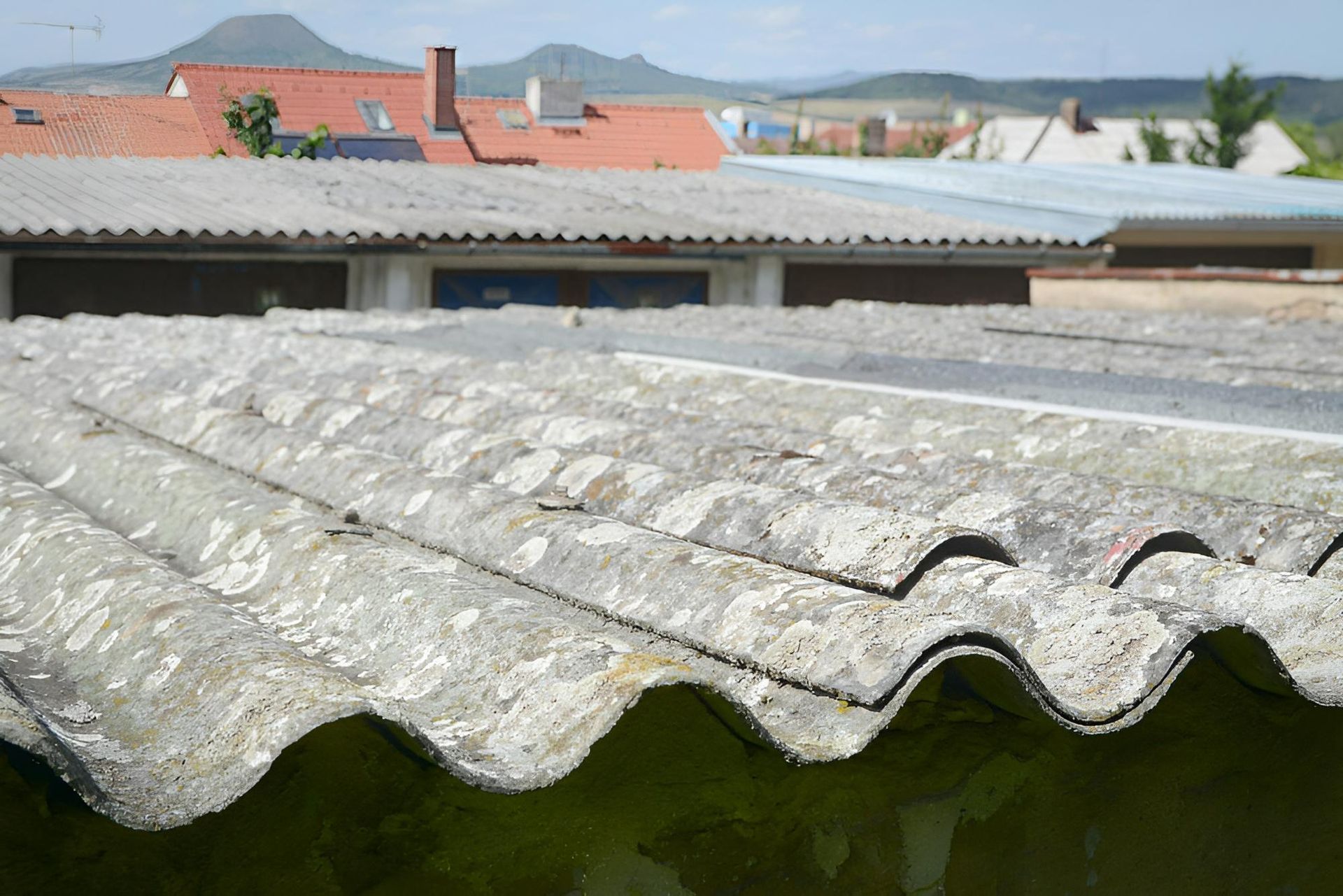 A Close up Of a Roof with Mountains in The Background — Ballina Demolitions In East Wardell, NSW