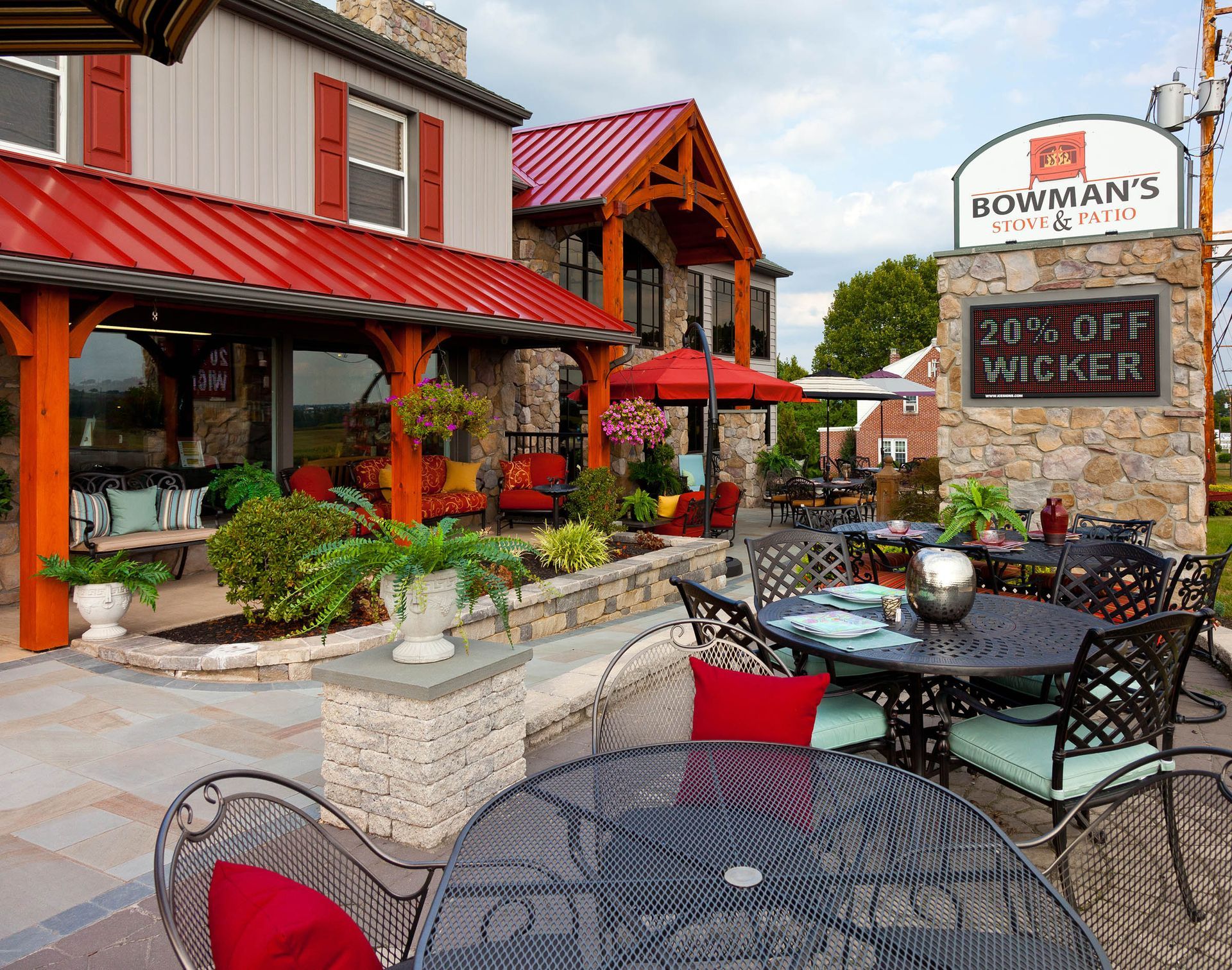 A restaurant with a sign that says bowman 's on it