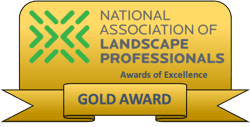 A gold award from the national association of landscape professionals