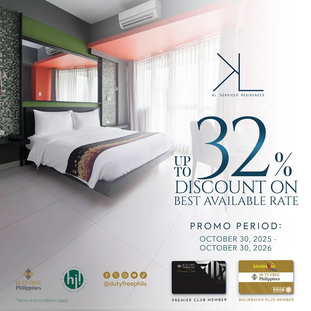 Hotel room ad: Up to 32% discount on the best available rate. Promo period: October 30, 2023.