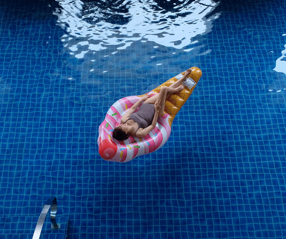 Private pool experience at KL Tower, perfect for couples looking for a city staycation
