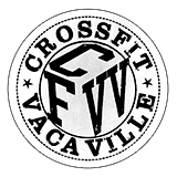 A black and white logo for a crossfit gym.