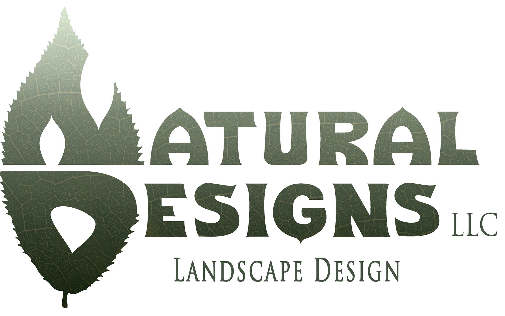A logo for natural designs landscape design llc