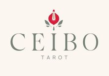 Un logotipo para una empresa llamada Ceibo Tarot.