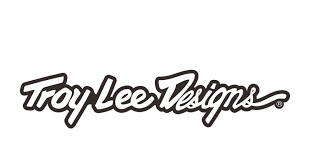 A black and white logo for troy lee designs on a white background.