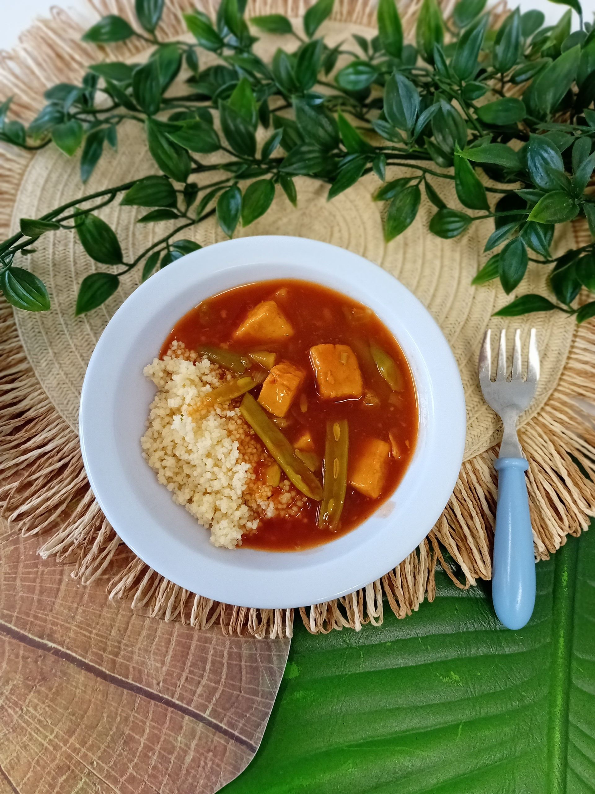 Homemade Quorn Sweet and Sour served with Couscous