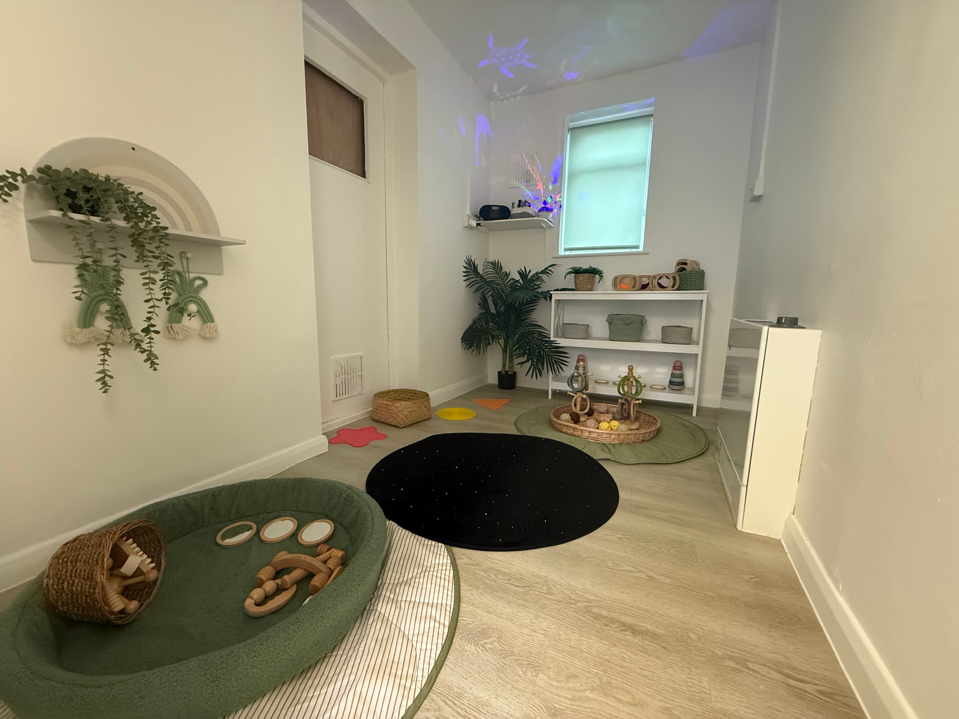 Baby sensory room at nursery