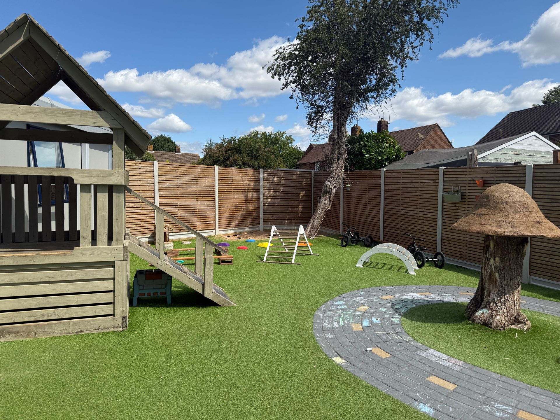 Preschool garden at Toad Hall Nursery.