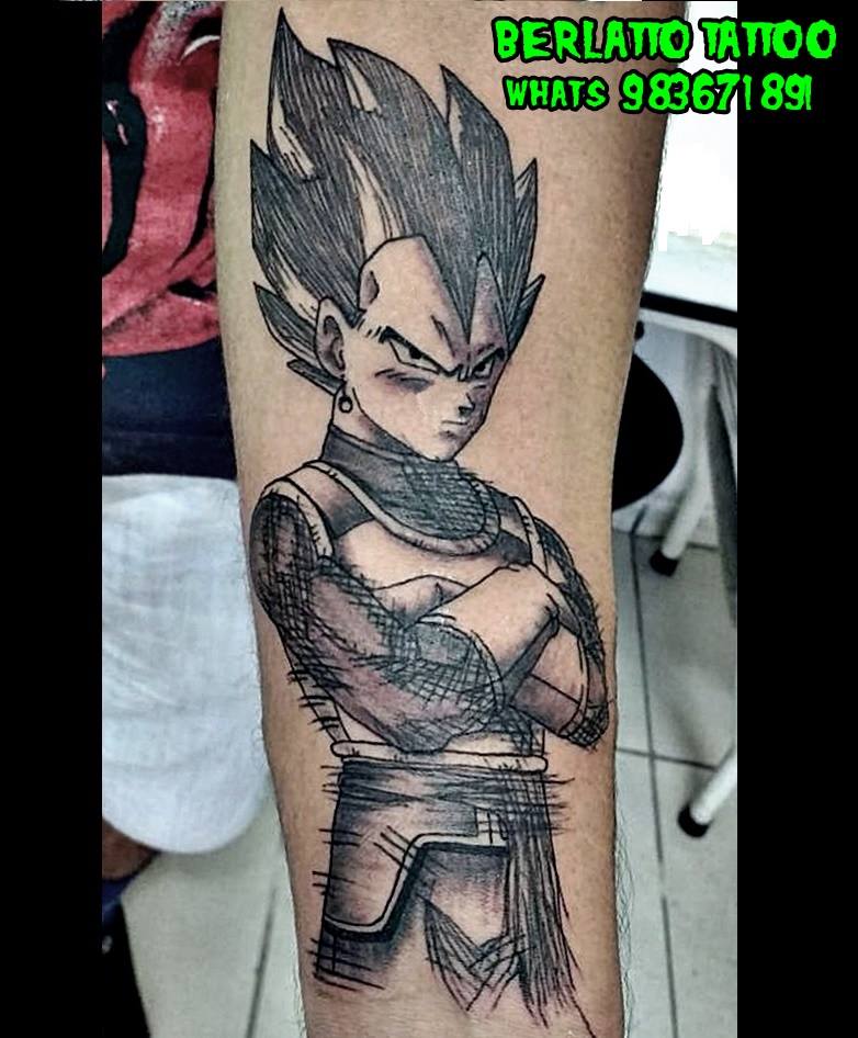 Tatuagem Vegeta Berlatto Tatto Studio