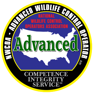 a logo for advanced wildlife control operators association