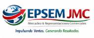 Logo of EPSEN JMC with globe, arrow, and tagline 