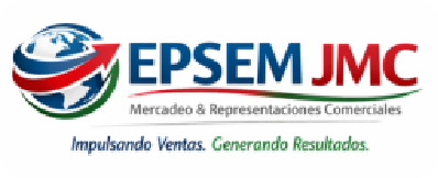 Logo of EPSEN JMC with globe, arrow, and tagline