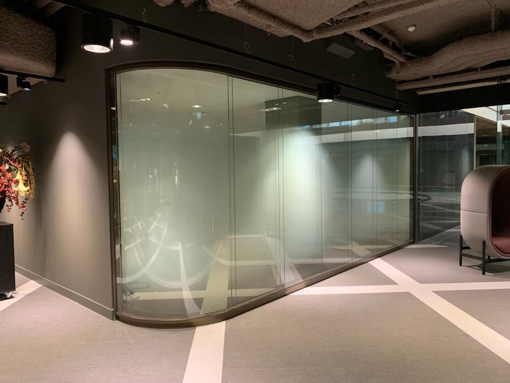 kantoor decoratie, privacy folie