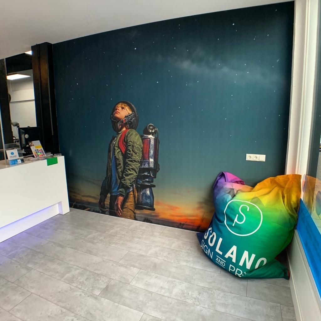 kantoor decoratie, privacy folie