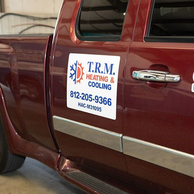 Truck Parked In A Garage - Evansville, IN - TRM Heating and Cooling