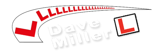 a logo for dave miller with a red check mark