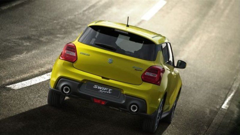 Swift Sport vista posteriore