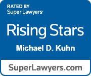 Rising stars michael d. kuhn is rated by super lawyers.